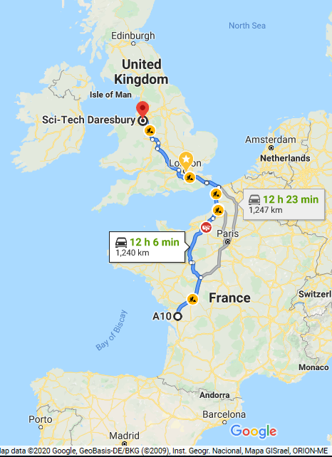 Challenge route map